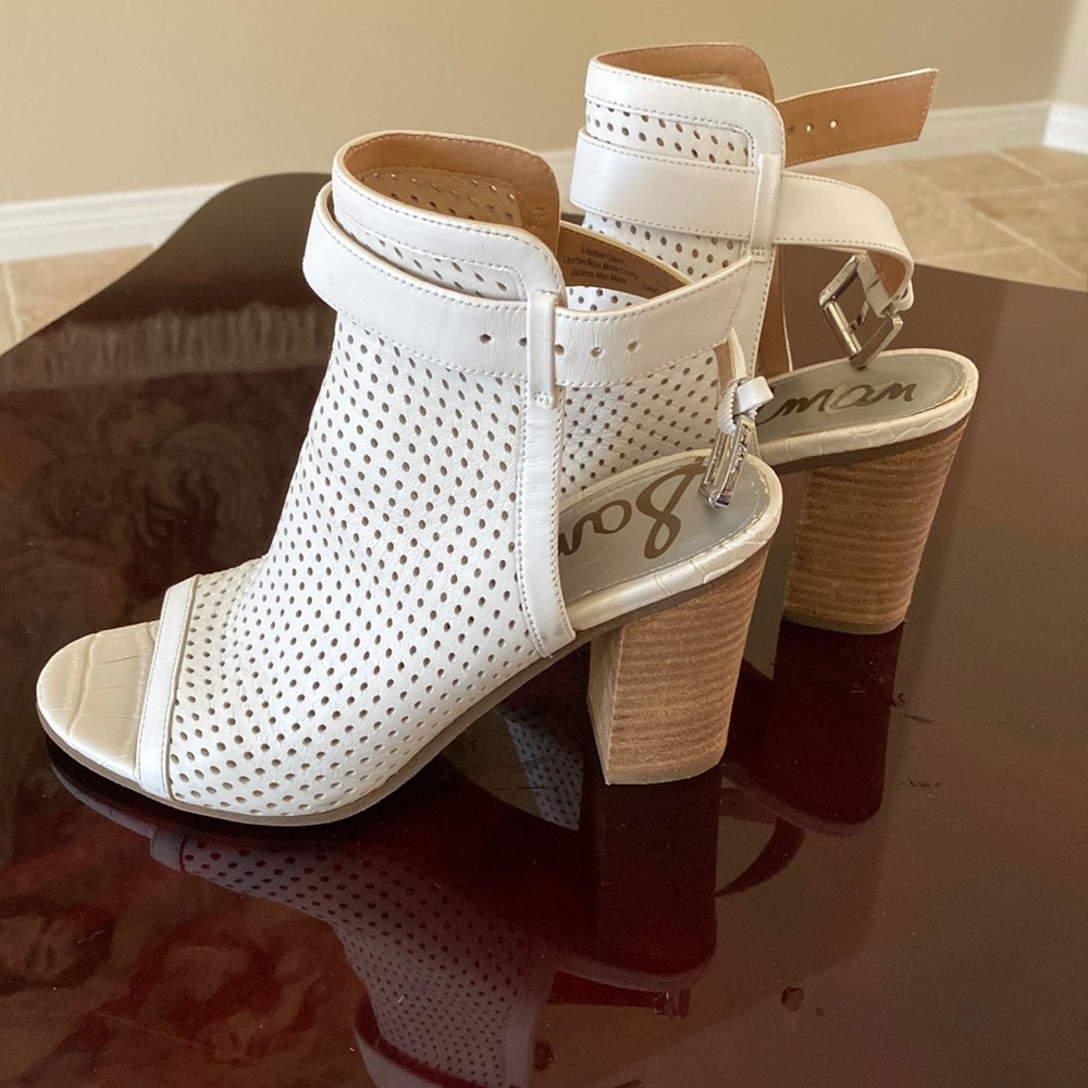 Beautiful white leather upper